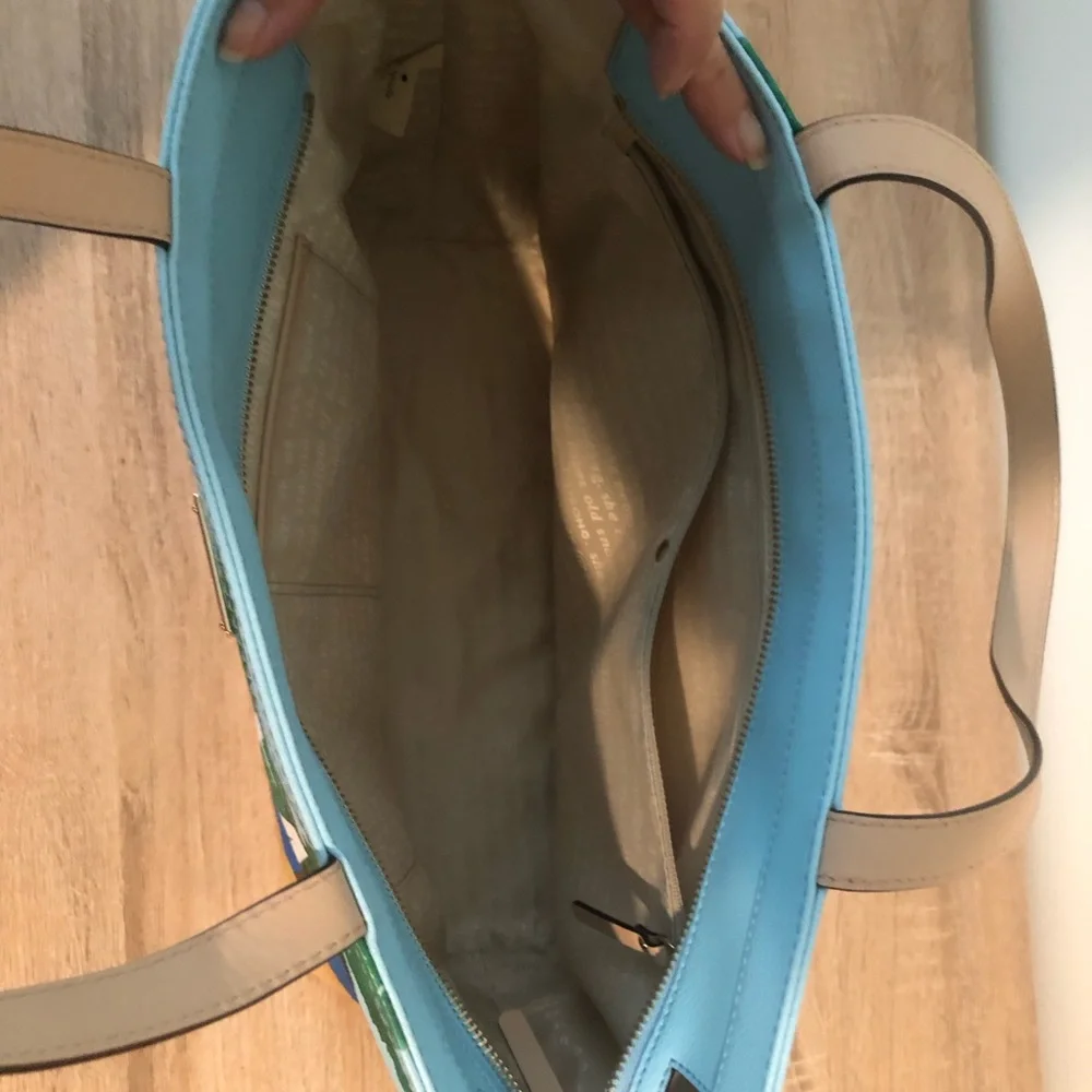 New Kate Spade I need a vacation tote. Gorgeous bag. - Picture 7 of 11